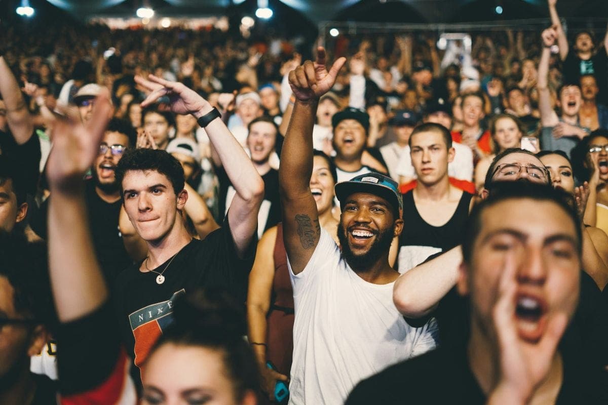 Publiek tijdens een vechtsportevenement